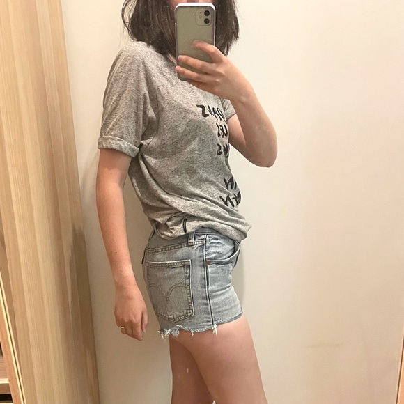 Scotch & Soda Graphic grey shirt - P'tite - Picture 13 of 15